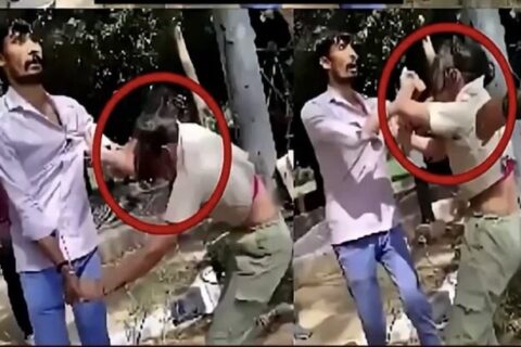 పార్కులో ప్రియుడితో దొరికిన భార్య.. చితక్కొట్టిన భర్త (వీడియో చూడండి)